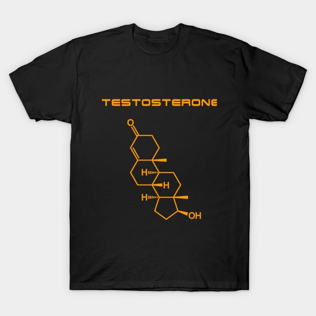 Testosterone - Orange T-Shirt by Roidula